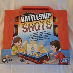 NWOT Hasbro Battleship Shots Game - Red 2 Player